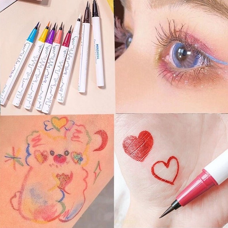 Kẻ Mắt MINSZEE Không Nở Rất ổn Không Thấm Nước Bền Vững Bút kẻ mắt lâu trôi không lem