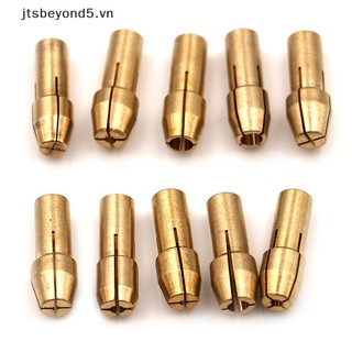 Jy 10 cái đồng thau khoan chuck collet bit 0.5-3.2mm 4.8mm shank cho công cụ quay ..