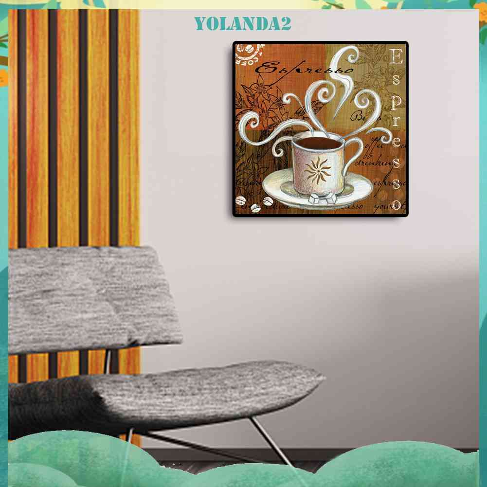 Bộ Tranh Đính Đá 5D Toàn Diện Họa Tiết Ly Cà Phê Độc Đáo DIY