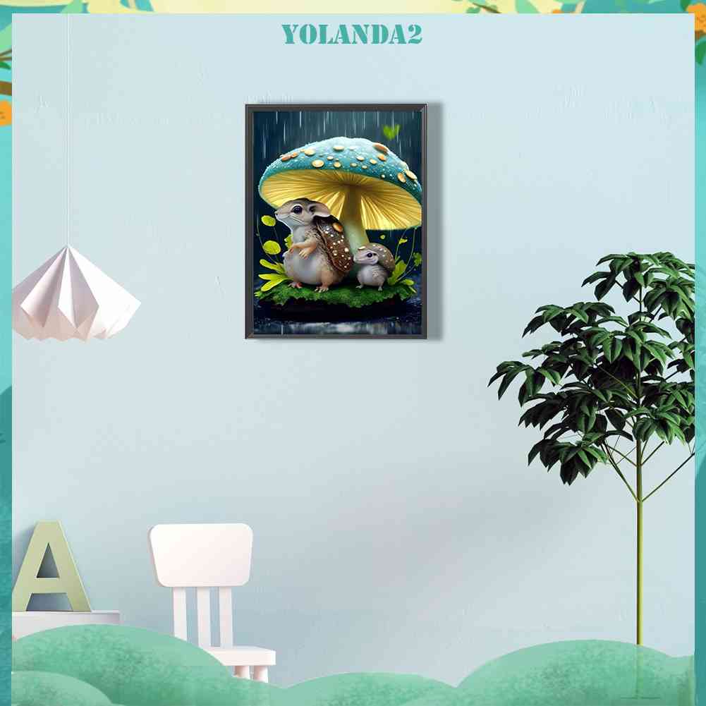 Tranh Đính Đá Kim Cương Toàn Bộ 5D DIY Hình Vẽ Sóc Trang Trí Nhà Cửa