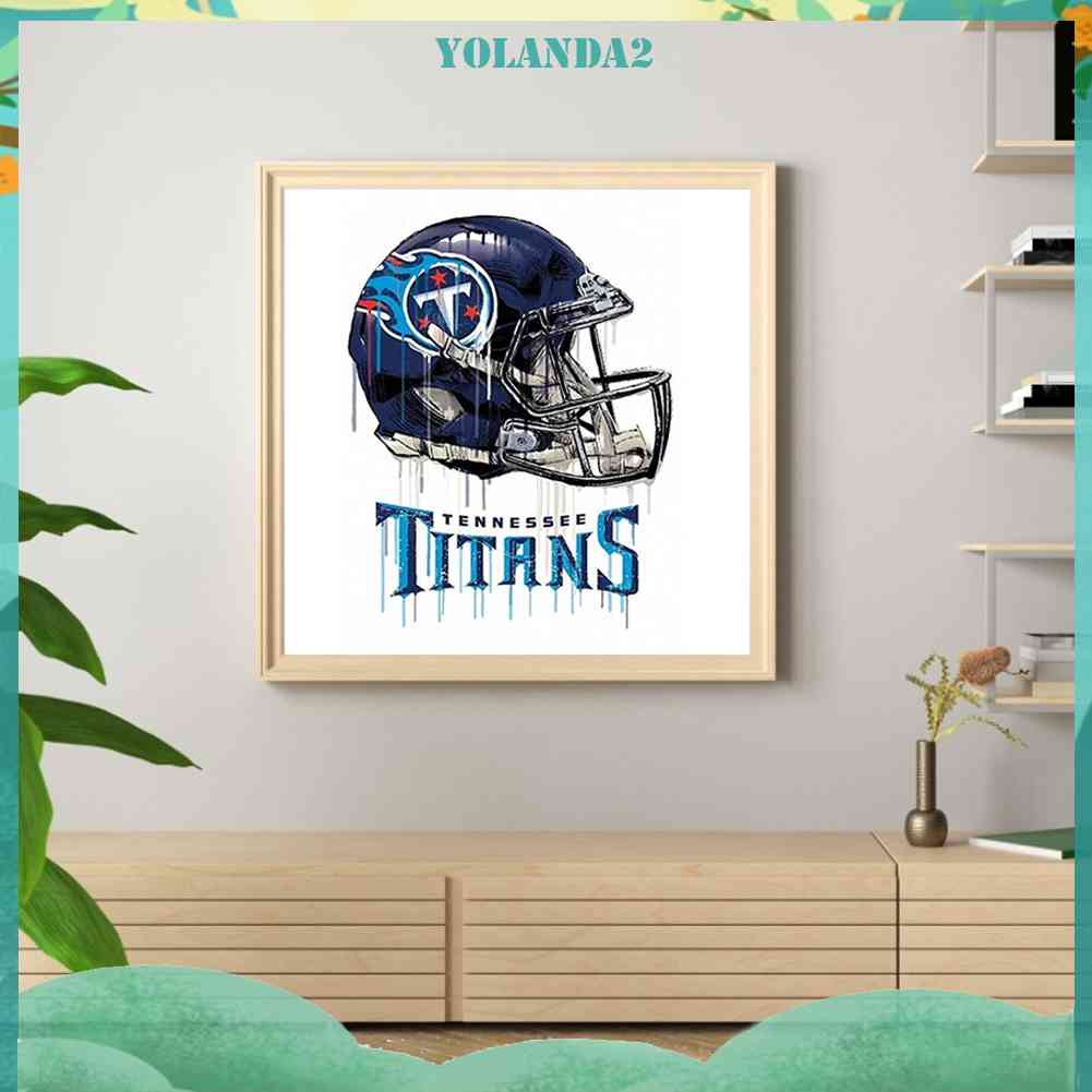 Tranh Đính Đá Kim Cương Toàn Bộ 5D DIY Hình Tennessee Titans