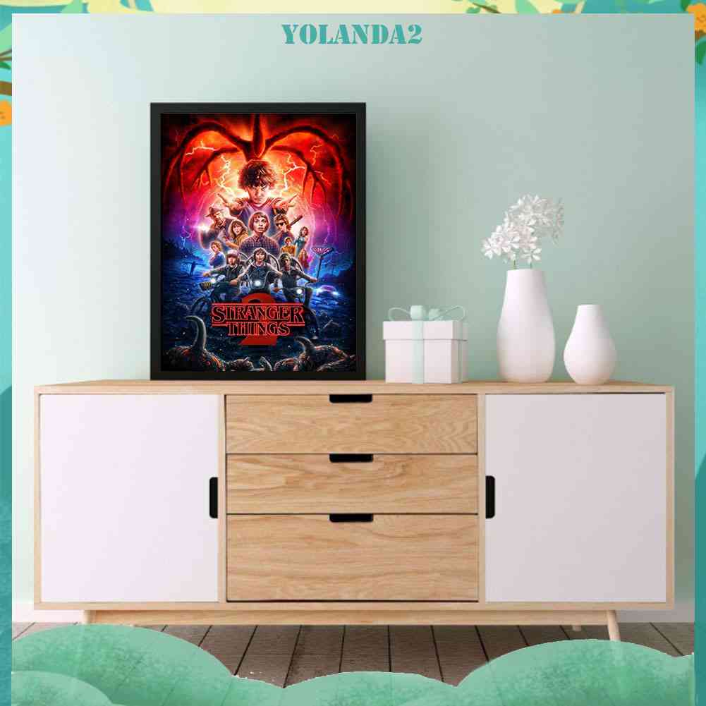 Bộ Tranh Đính Đá Tự Làm Toàn Diện Họa Tiết Stranger Things