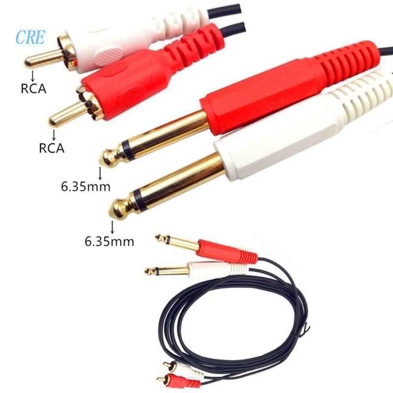 Cáp Chuyển Đổi RCA Sang 1 / 4 Mạ Vàng 1 / 4 inch 0.2m / 1m / 1.5m / 3m Chuyên Dụng