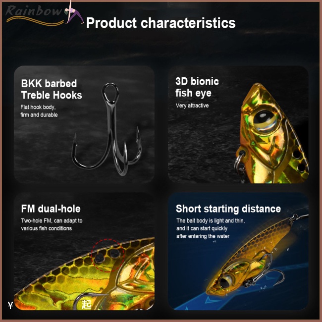 Mồi Giả Nhử Cá Bằng Nhựa Cứng Mắt 3d Nhiều Màu Sắc 5g / 7g / 10g / 14g