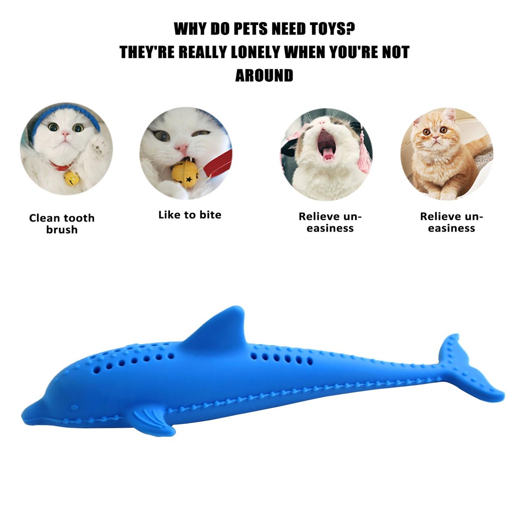 Bàn Chải Đánh Răng Tự Động Bằng Silicone Cho Thú Cưng