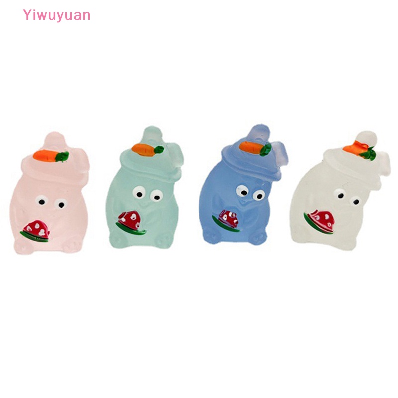 Set 2 Chú Thỏ Dạ Quang Dễ Thương Dùng Để Trang Trí Nhà Cửa / Ô Tô