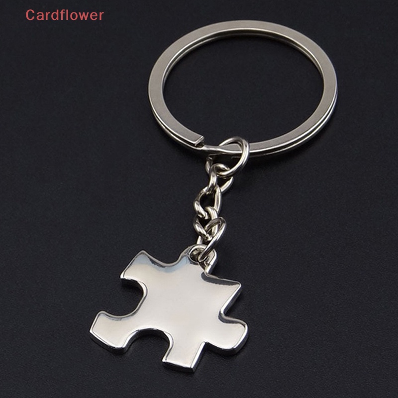 Móc Khóa Kim Loại Hình Mảnh Ghép Độc Đáo Mới