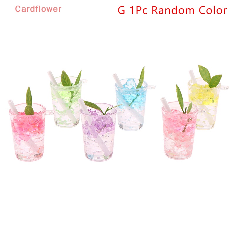 1 Đồ trang trí Ly Nước Đá Mini Dạ Quang Trang Trí Nhà Búp Bê Mới