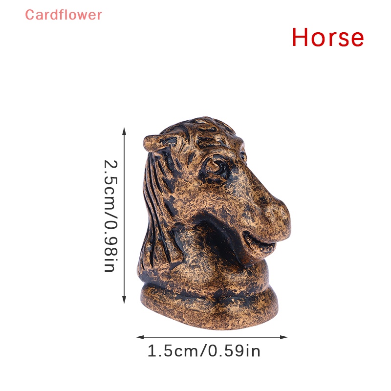 1 Đồ trang trí Đầu Động Vật Bằng Đồng Tỉ Lệ 1: 12 Dùng Trang Trí Tiểu Cảnh Mới