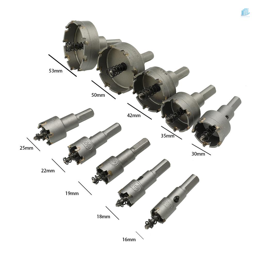 Bộ 10 Đầu Nối Cacbua Đường Kính 16mm / 18mm / 19mm / 22mm / 25mm / 30mm / 35mm / 42mm / 50mm / 53mm