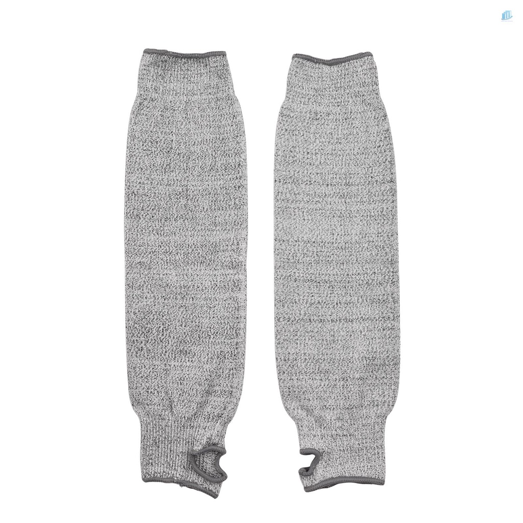 1 Cặp Ống Bảo Vệ Cánh Tay An Toàn Chống Cắt 45cm Cấp 5 Có Lỗ Xỏ Ngón Tay An Toàn Cho Sân Vườn