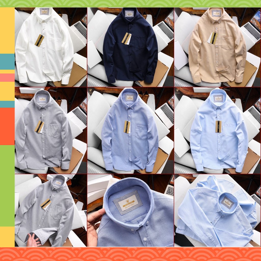 ẢNH SHOP CHỤP - Áo sơmi oxford shirt SLIMFIT - OK KO ĐẸP THÌ THÔI LUÔN - đẹpcháyhàng vài mã rồi anh em - SMML2a -
