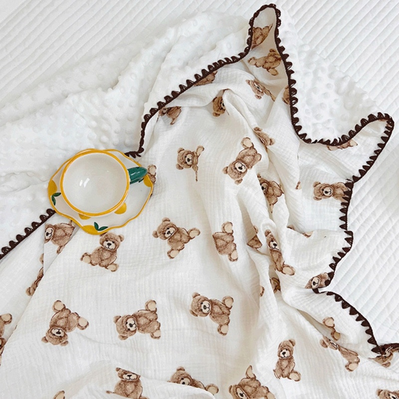 Chăn Quấn Em Bé Chất Liệu Cotton Muslin Mềm Mại Tiện Dụng