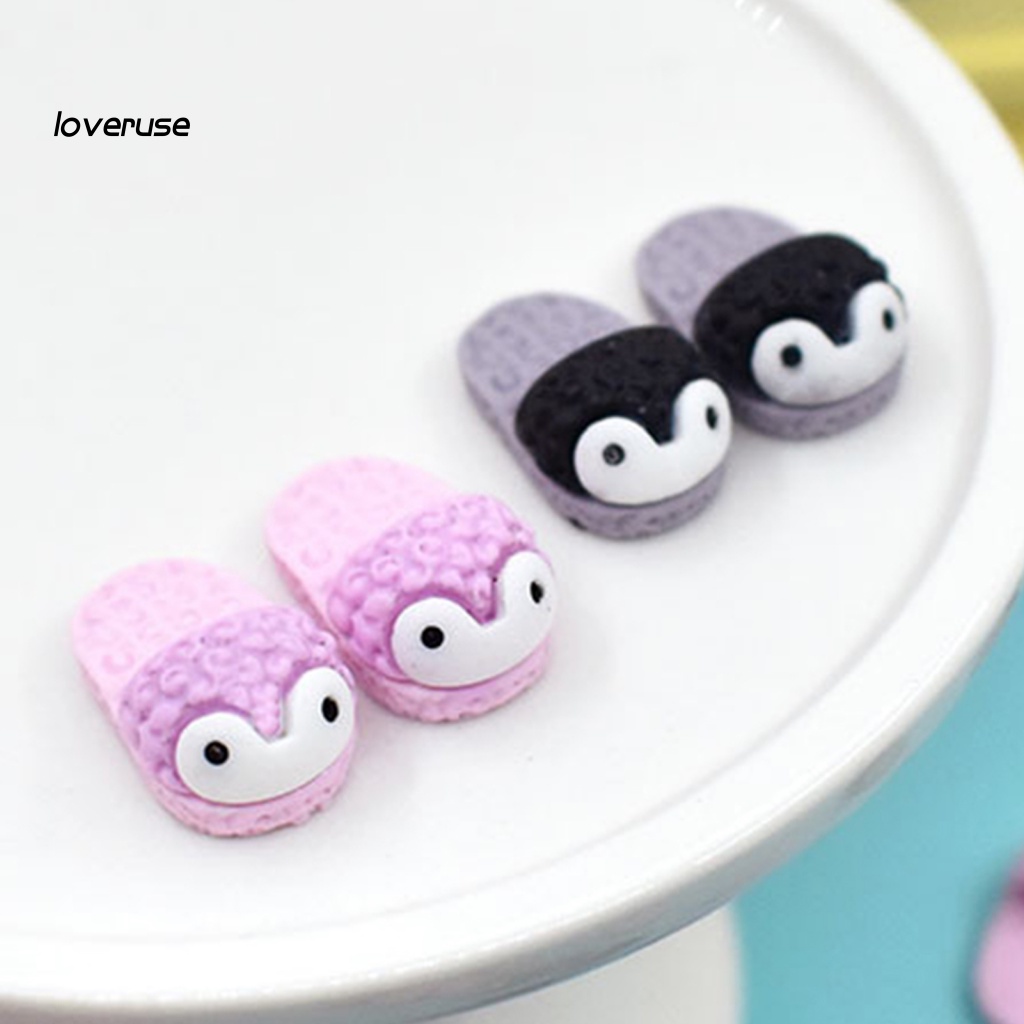 Bộ 4 Mô Hình Dép Đi Trong Nhà Búp Bê Chim Cánh Cụt Hoạt Hình