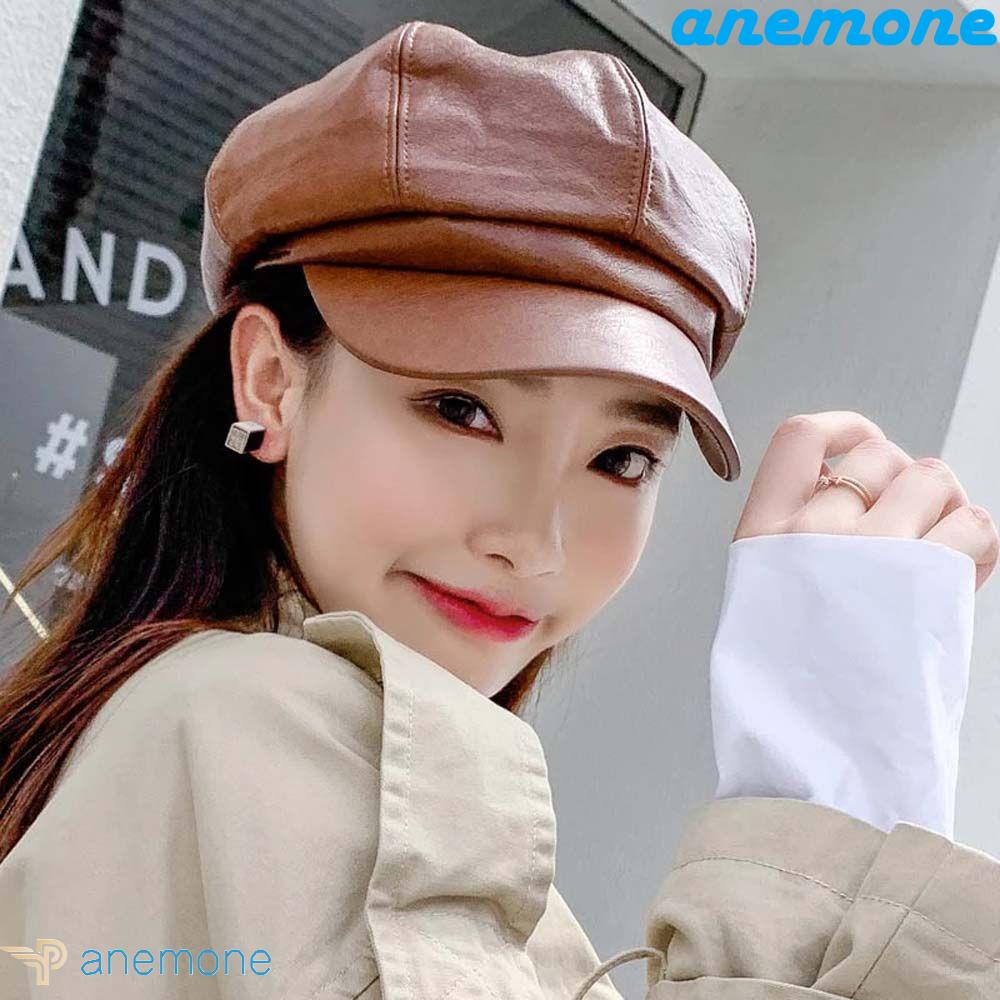 Mũ Beret Bằng Da Thời Trang Dành Cho Nữ