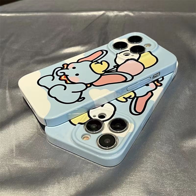 Ốp Điện Thoại Cứng Chống Sốc In Hình Chú Voi Dumbo Và Bong Bóng Cho iPhone138pmax 7 11 12 14pro
