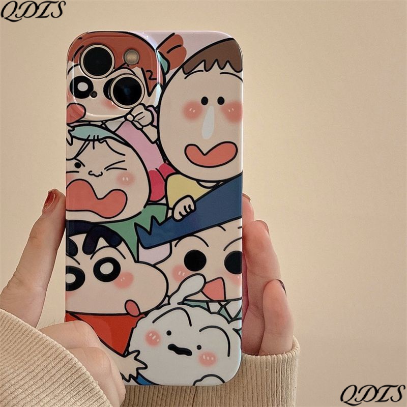 Ốp Điện Thoại Cứng Họa Tiết Hoạt Hình Shin-Chan Dễ Thương Chống Sốc Cho Apple iPhone1312 14Pro Max 11 7BFL