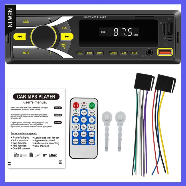 Máy Nghe Nhạc Mp3 Rca Kết Nối Bluetooth Cho Xe Hơi