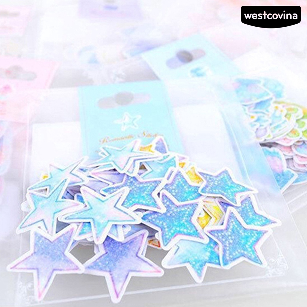 [COD]♪Bộ 70 Miếng Dán PVC Màu Nước Tự Dính Trang Trí Hành Lý / Laptop Dễ Thương