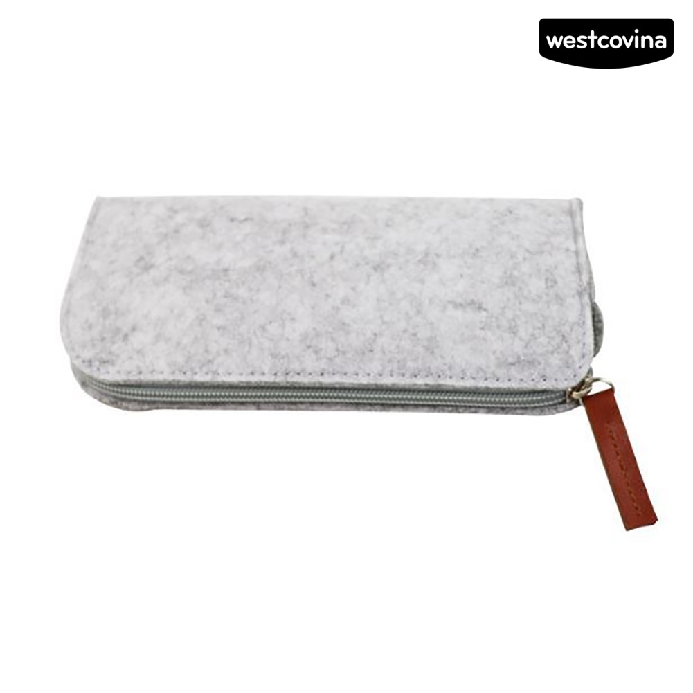 [COD]♪Túi Đựng Bút Dạng Phẳng Có Khóa Kéo Di Động Sắp Xếp Gọn Gàng Cho