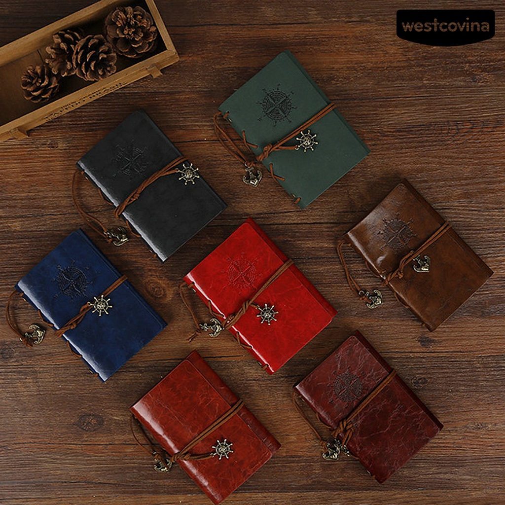 [COD]♪Bao Da Máy Tính Bảng Giả Da Phong Cách Vintage Cho Nhật Ký Khổ A7