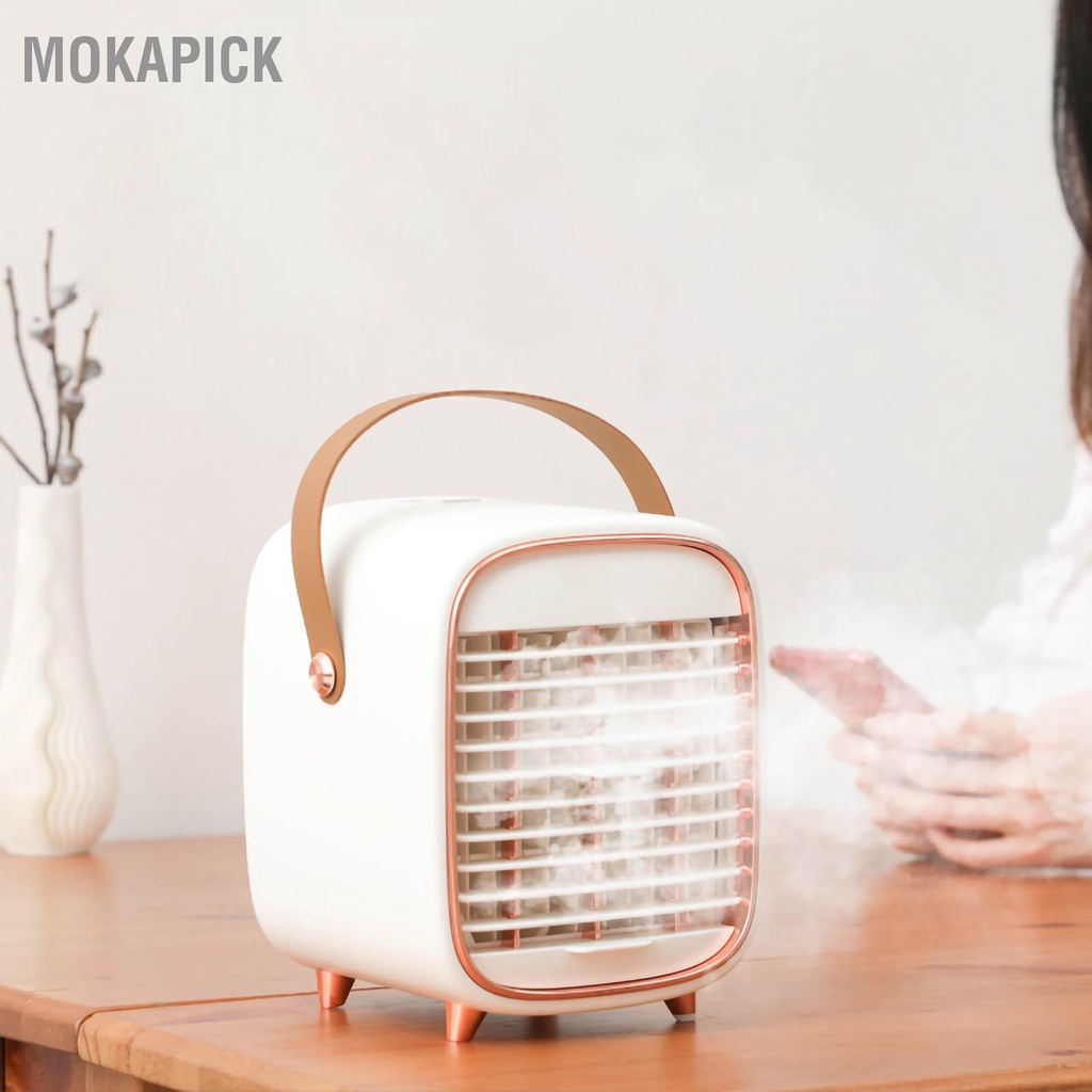 Mokapick Điều Hòa Không Khí Làm Mát Máy Bay Hơi USB Im Lặng Với Dây Đeo Di Động Cho Xe Văn Phòng Tại Nhà