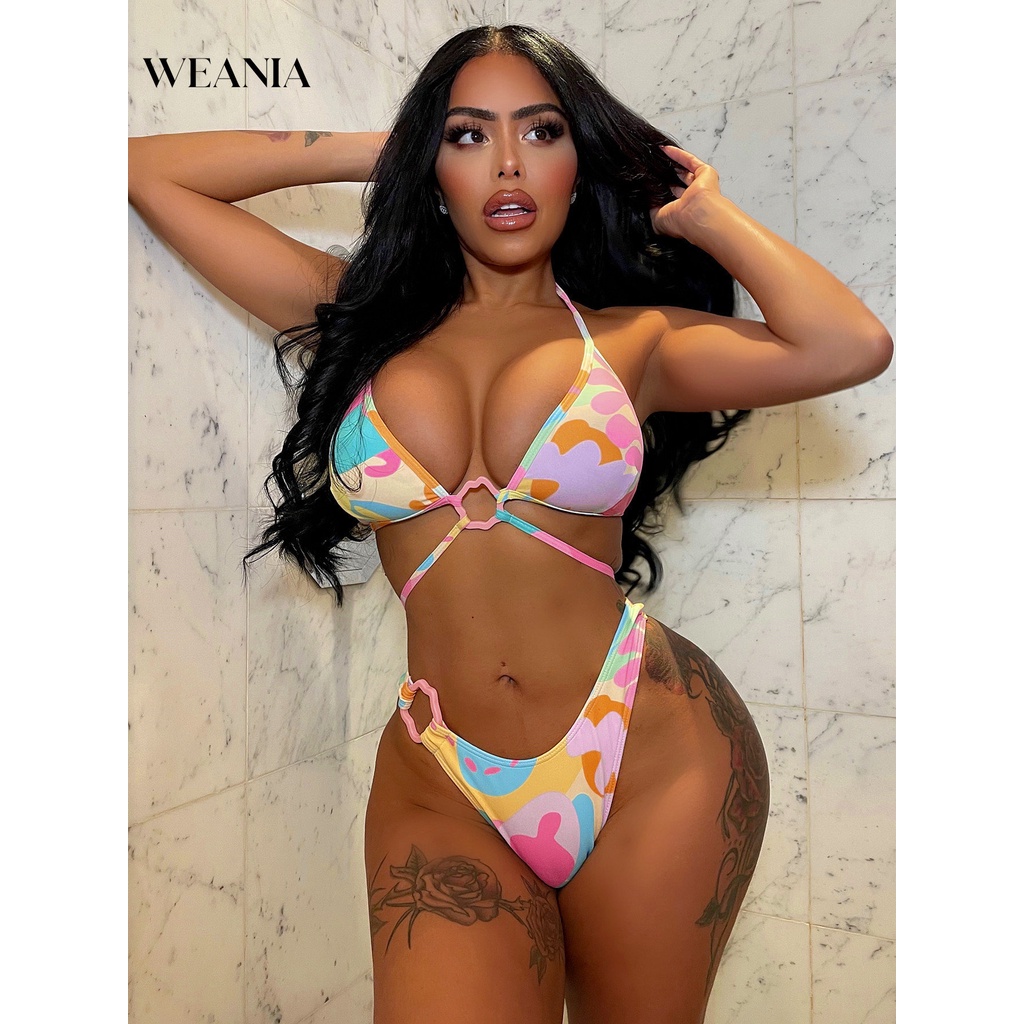 Bộ Bikini Màu Sắc Macaron Quyến Rũ Thời Trang Mùa Hè Cho Nữ