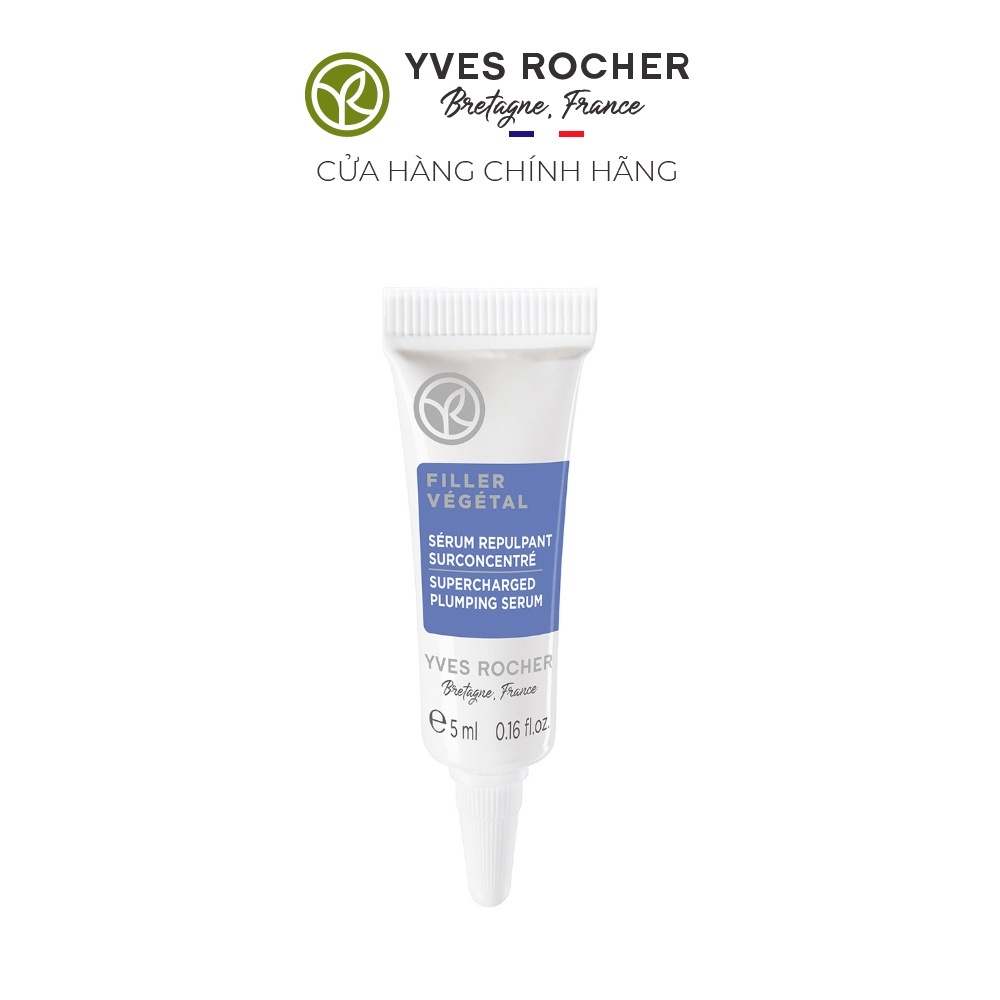 Tinh Chất Làm Đầy Nếp Nhăn Nông &amp; Sâu Mini Yves Rocher Filler Vegetal Supercharged Plumping Serum Tube 5ml