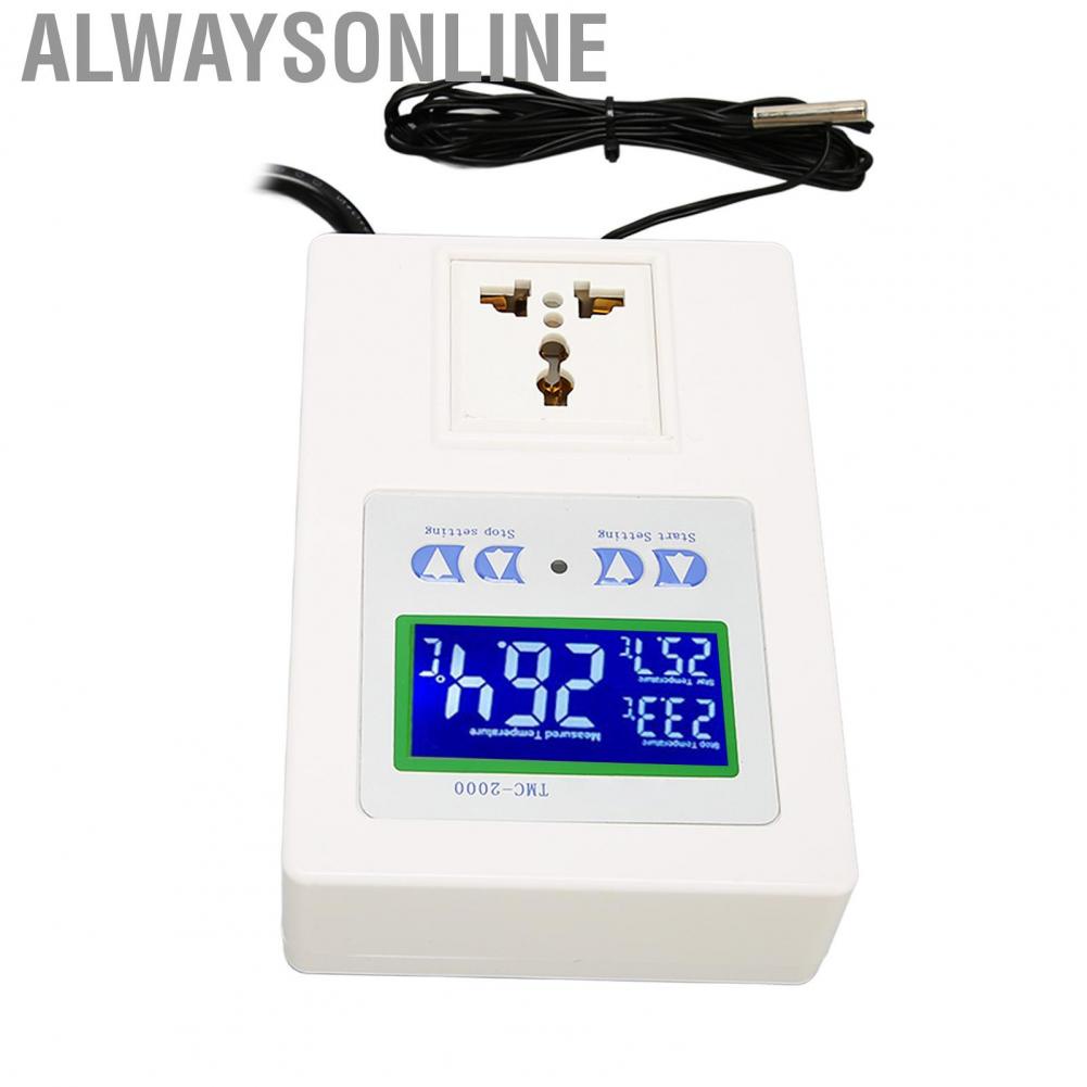 Alwaysonline Temperature Controller  Digital 4 Buttons Heating Cooling Mode for Pet Breeding