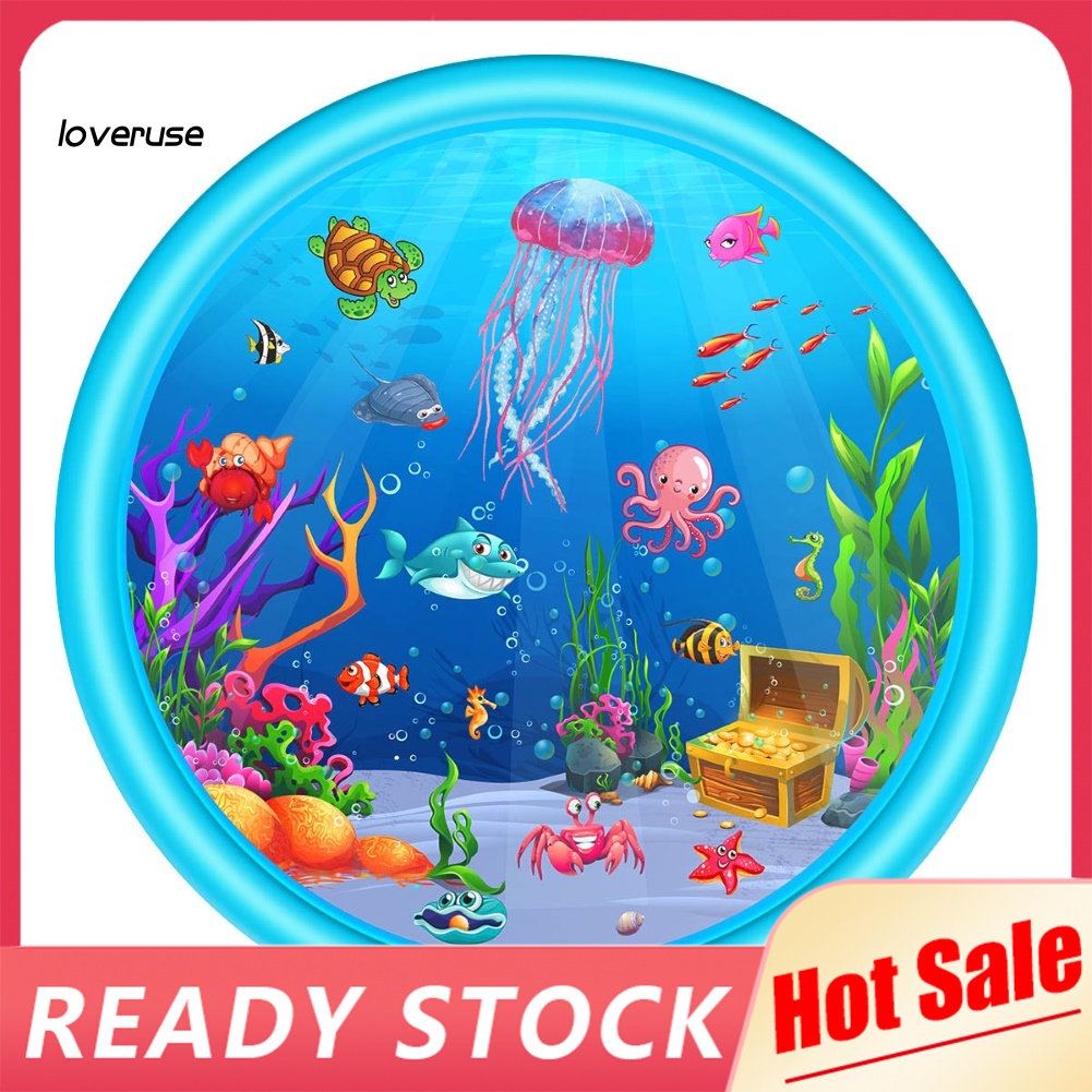 Đệm Bơm Hơi Phun Nước Hình Động Vật Biển Mùa Hè Cho Trẻ Em