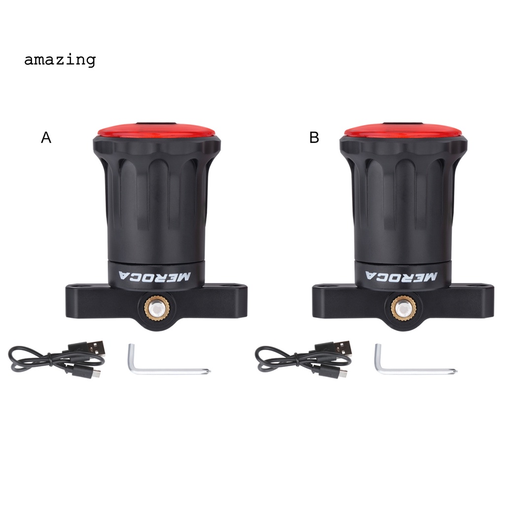 Đèn Gắn Đuôi Xe Đạp Sạc Cổng USB Chống Mài Mòn