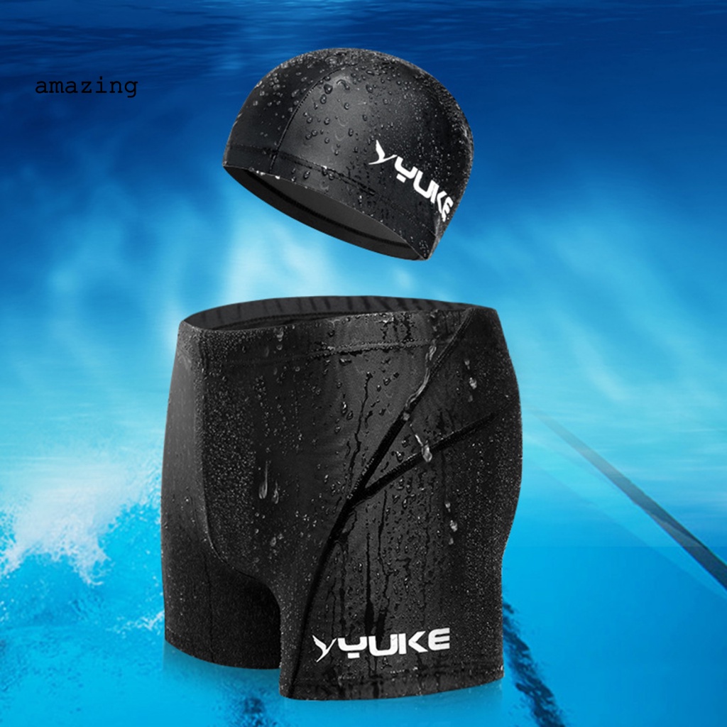 Set 2 Mũ Bơi Co Giãn Chống Mài Mòn Thời Trang Mùa Hè Cho Nam