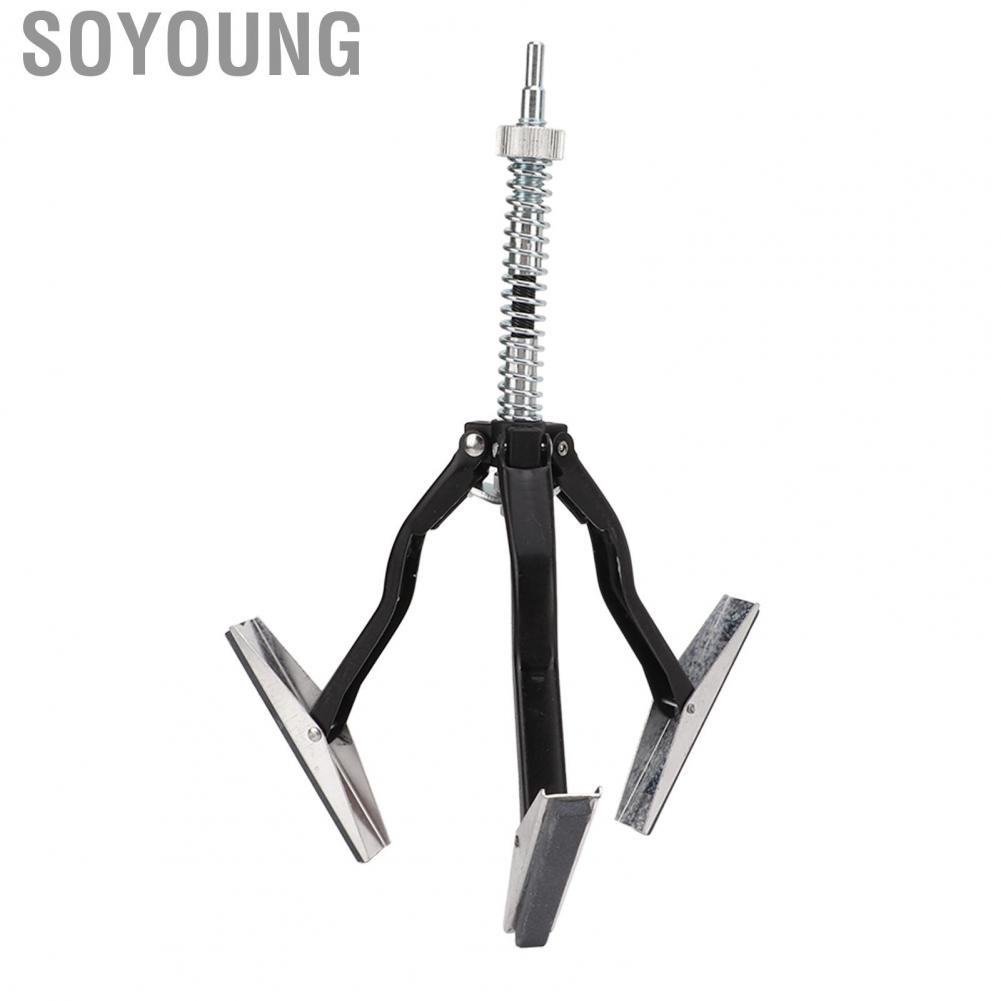 Soyoung Engine Cylinder Deglazer  3 Jaws Knurled Wheel Powerful Arm Engine Cylinder Hone Tool  for Car