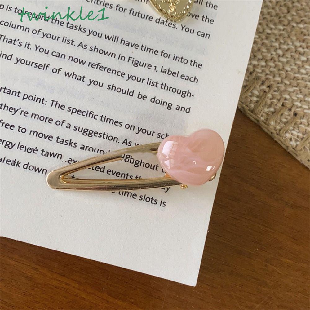 Kẹp Tóc Hình Trái Tim Nhiều Màu Phong Cách Lolita