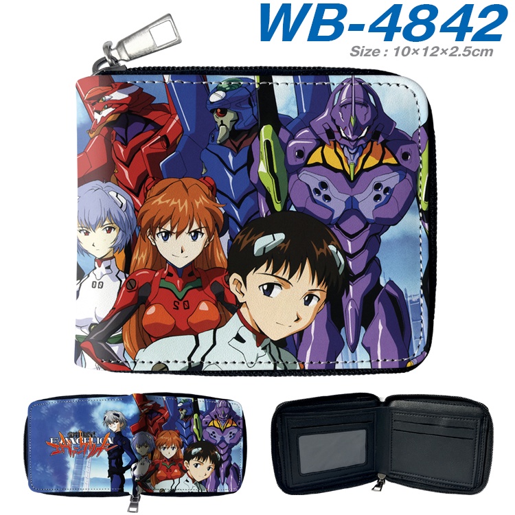 Ví Ngắn Đựng Tiền Xu In Hoạt Hình Evangelion 3D Nhiều Màu Sắc Giản Dị Dành Cho Học Sinh Nam Và Nữ