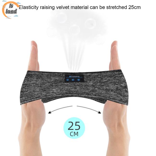 [IS] Băng Đô Tích Hợp Tai Nghe Bluetooth Không Dây Dùng Khi Chơi Thể Thao / Tập Yoga / Chạy Bộ / Chạy Bộ