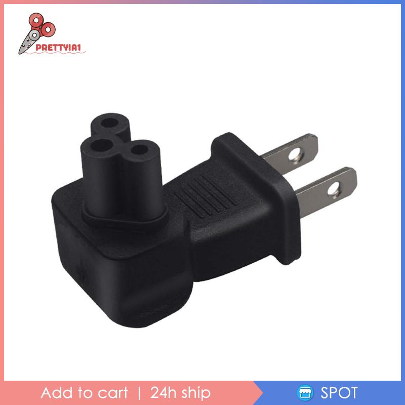 Đầu Chuyển Đổi Phích Cắm US Sang IEC320 C5 Siêu Bền Tiện Dụng Cho Notebook / Máy Tính Để Bàn