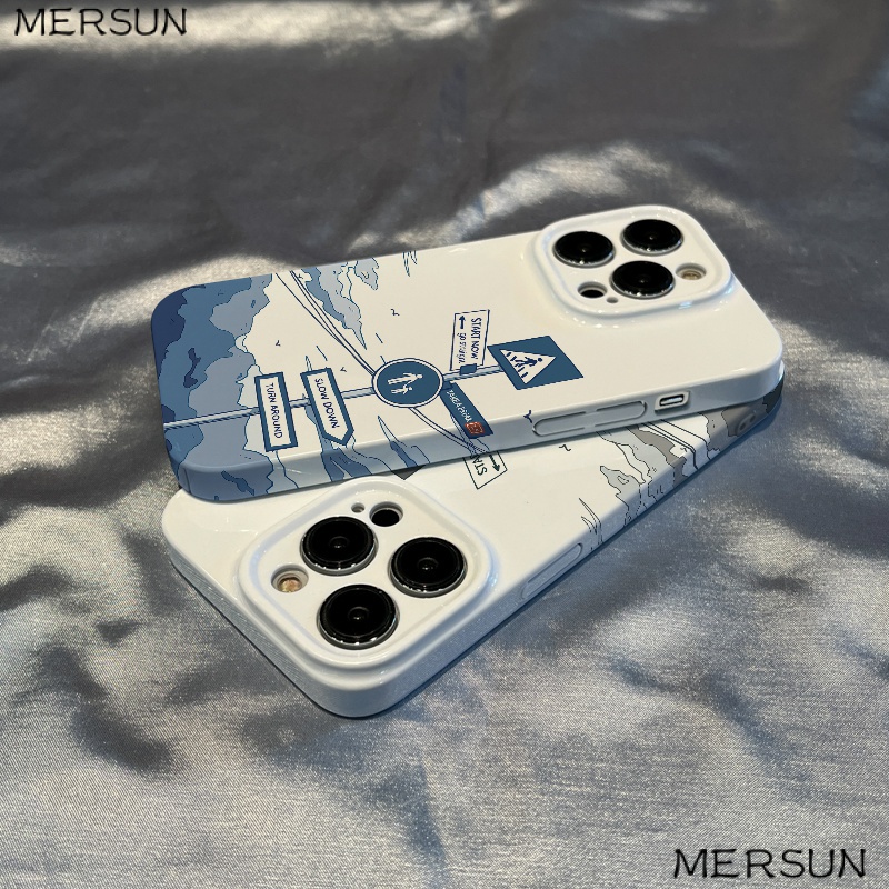 Ốp Điện Thoại In Hình Biển Báo Đường Phố Cho iPhone 1411x / 13 pro / max / 87 / 12 ON9D