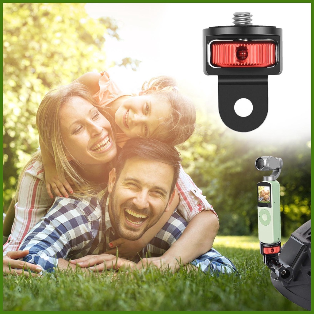 Bộ Chuyển Đổi Gậy Ba Chân Bằng Nhôm Với Đệm Cao Su Chống Trượt Tùy Chỉnh Kèm Ốc Vít Cho Máy Ảnh Hành Động