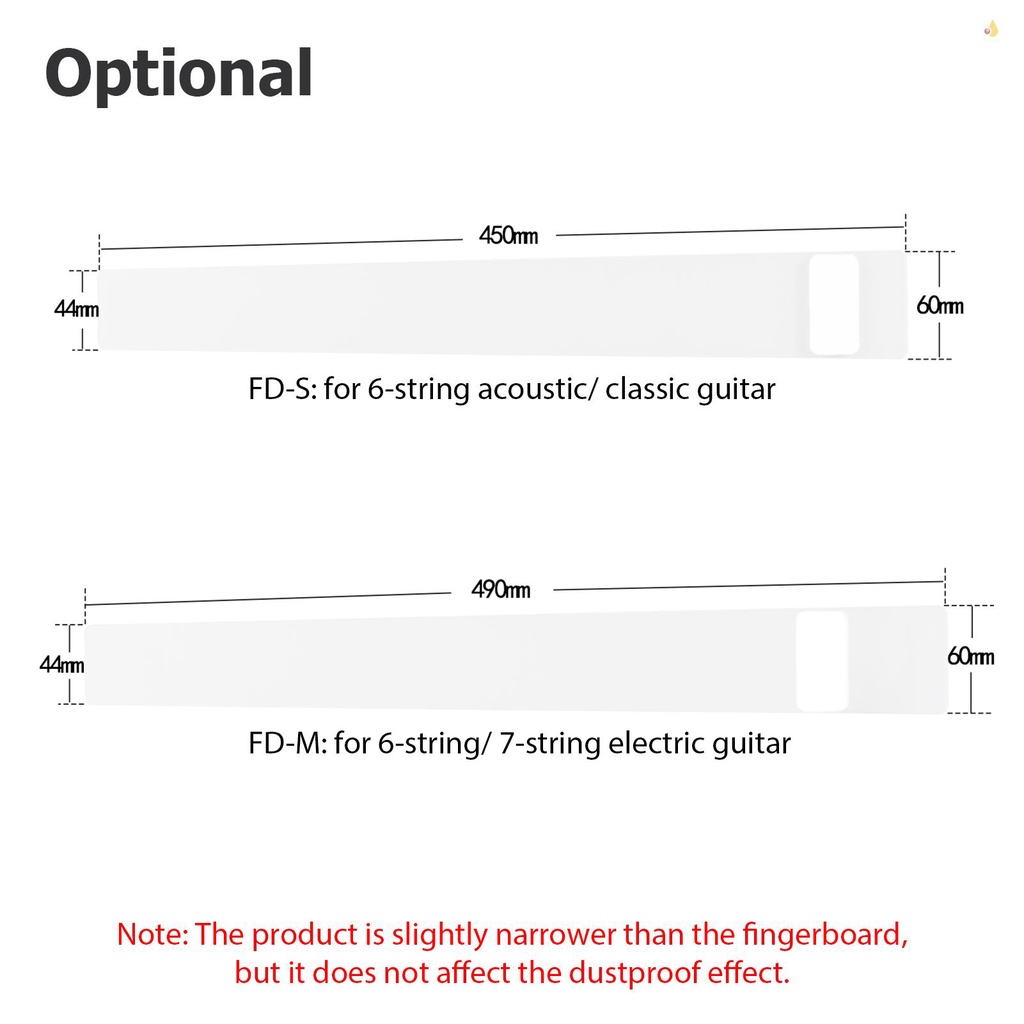 Set 3 Tấm Phủ Chống Bụi 450mm / 17.7in Thông Dụng Cho Đàn Guitar Cổ Điển