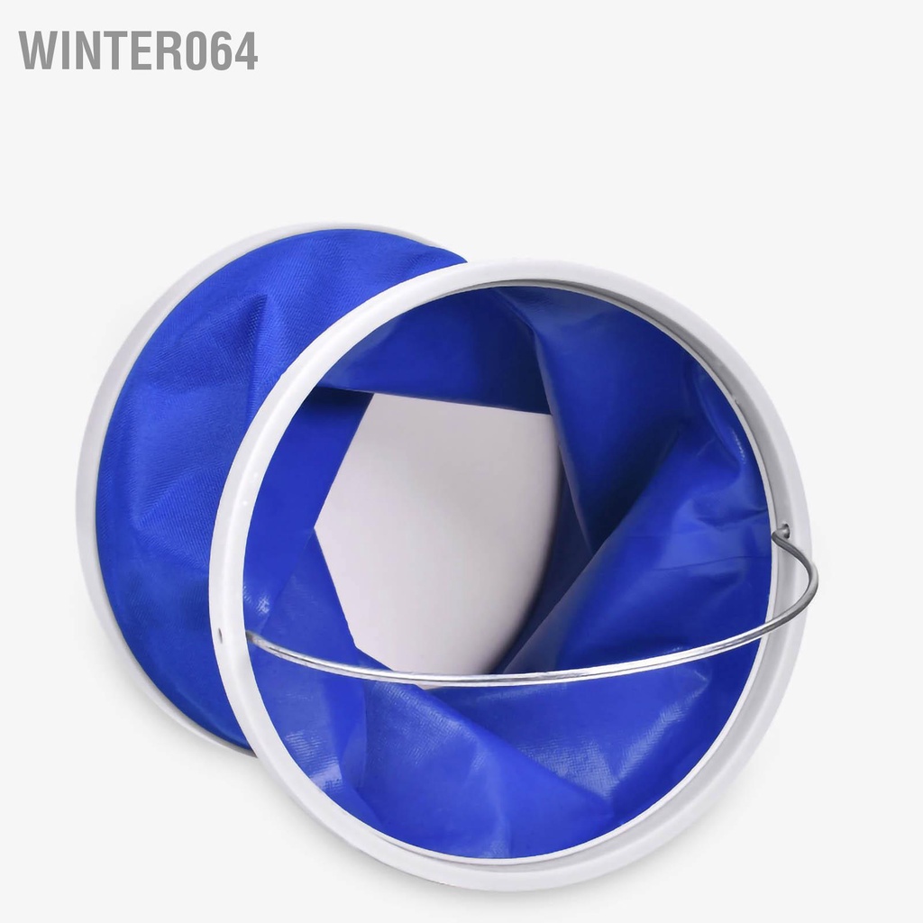 Winter064 Xô Nước Có Thể Gập Lại Vải Oxford Hộp Đựng Gấp Gọn Đa Năng 9L Để Vệ Sinh Xe Cắm Trại Câu Cá