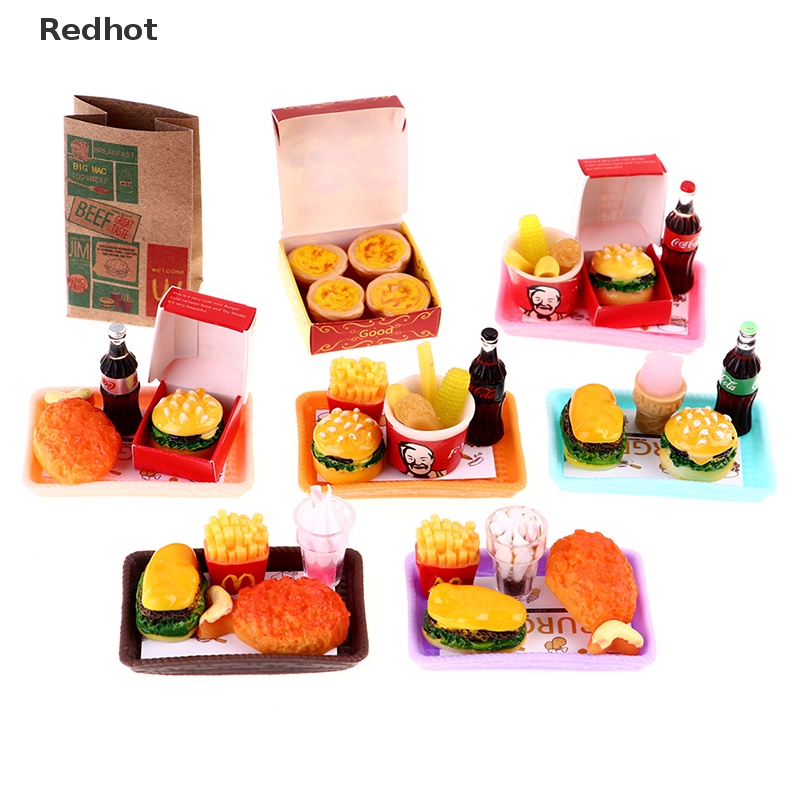 Xô Đựng Khoai Tây Chiên / Burger Mini Bo11 Cho Nhà Búp Bê