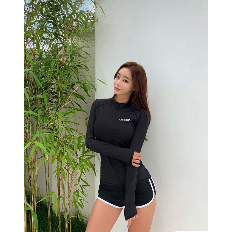 Bộ Đồ Bơi Dài Tay Chống Nắng Chất Vải Khô Thoáng Nhanh Thời Trang Cho Cặp Đôi