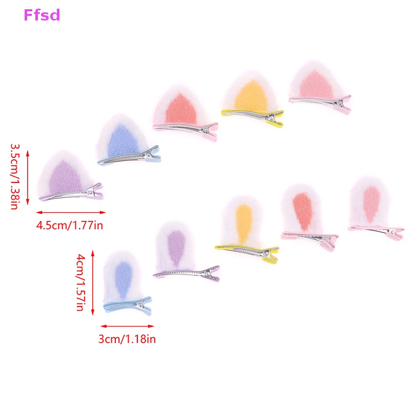 {Ffsd} Kẹp Tóc Trang Trí Hình Tai Thỏ Bằng Lông Nhung Ngọt Ngào Dành Cho Trẻ Em * Bán Chạy