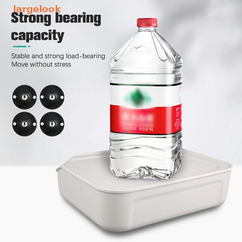 Bánh Xe Ròng Rọc Mini Xoay 360 Độ Tự Dính Bằng Inox Chuyên Dụng Cho Thùng Rác Nội Thất