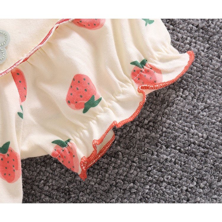 Bộ Áo Liền Quần Một Mảnh Siêu Dễ Thương Thời Trang Mùa Hè Cho Bé Sơ Sinh