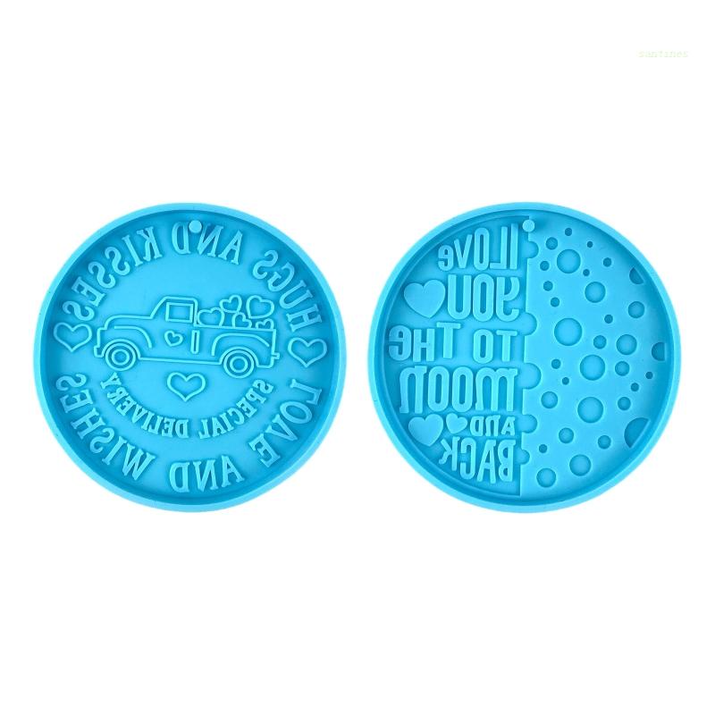 Khuôn Silicone Làm Móc Khóa Hình Trái Tim Xinh Xắn