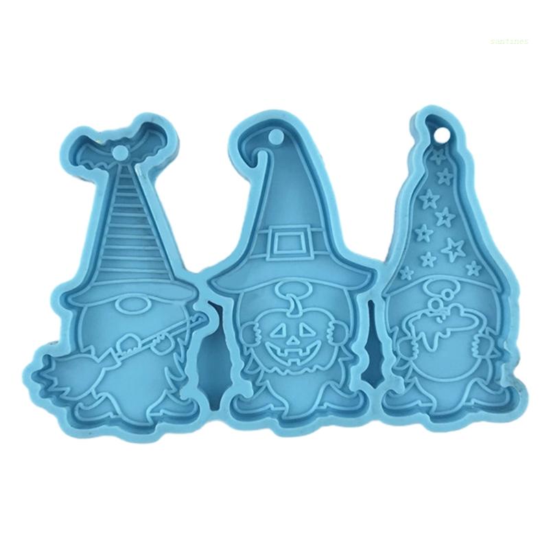 Khuôn Silicone Làm Móc Khóa Búp Bê Gnome DIY