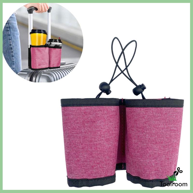 Giá Đỡ Cốc / Chai Nước / Điện Thoại Gắn Tay Vịn Hành Lý Khi Đi Du Lịch