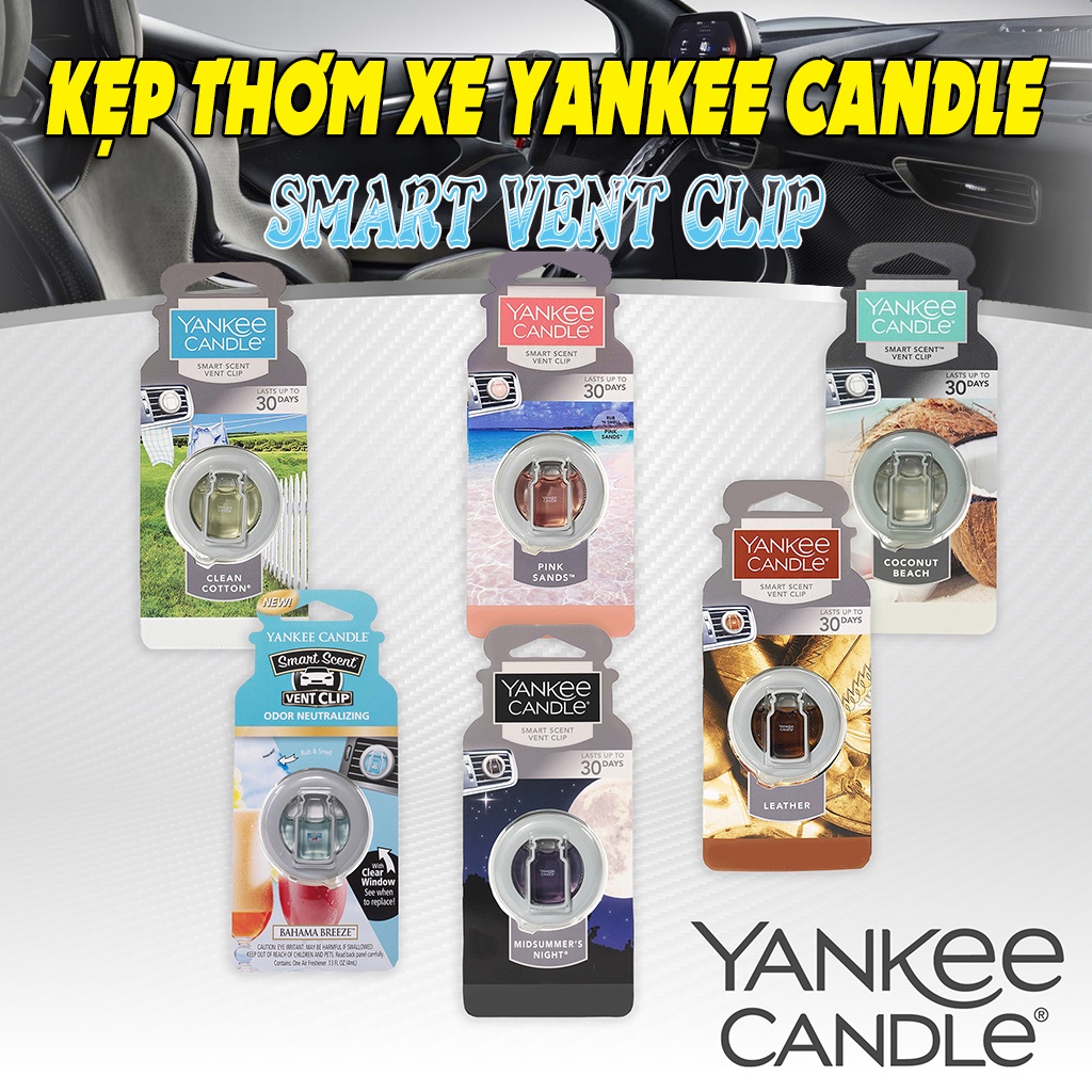 KẸP THƠM XE Ô TÔ CAO CẤP YANKEE CANDLE